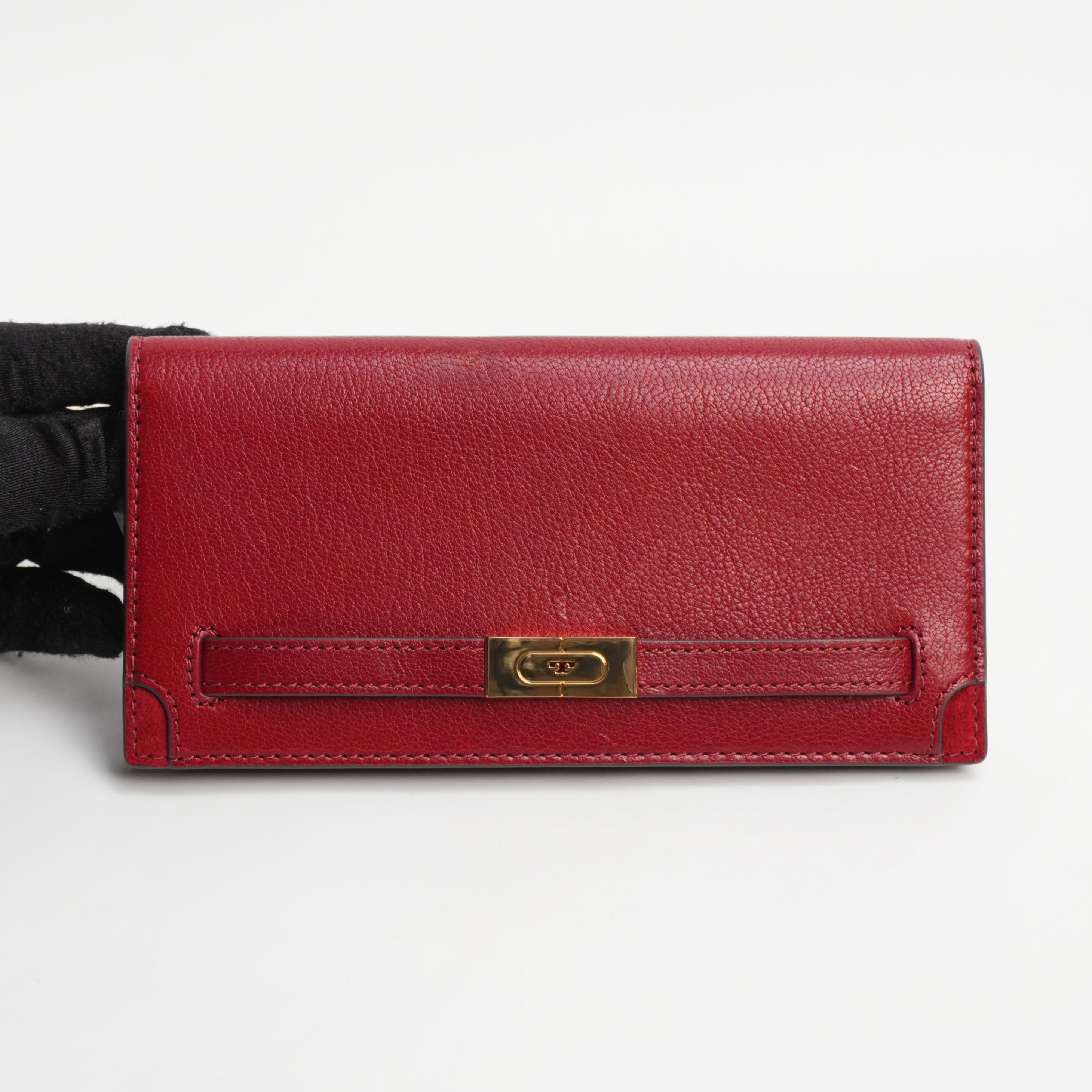 [Pre-Owned] T Slim Color Block Edge Detail Leather Wallet - Unused #Y4WE46 ONE SIZE