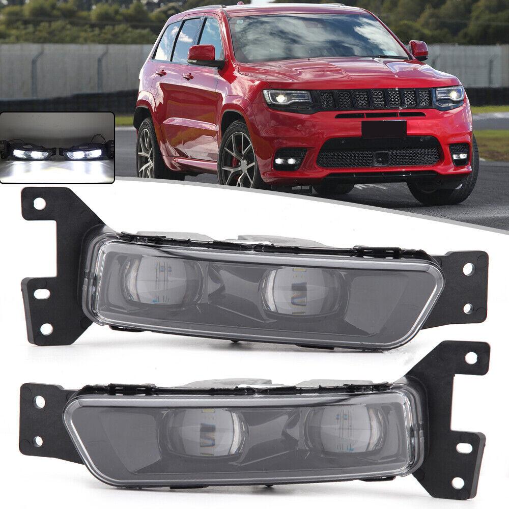Pair Left and Right  Side Front Bumper LED Fog Light Lamp For Dodge Durango 2018-2022