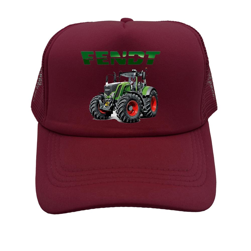 Berretto da camionista Fendt Unisex Divertente Trattore Agricolo Agricoltura Cappello Fendt Cappellino da baseball Fresco Estivo Berretti Unisex a Rete