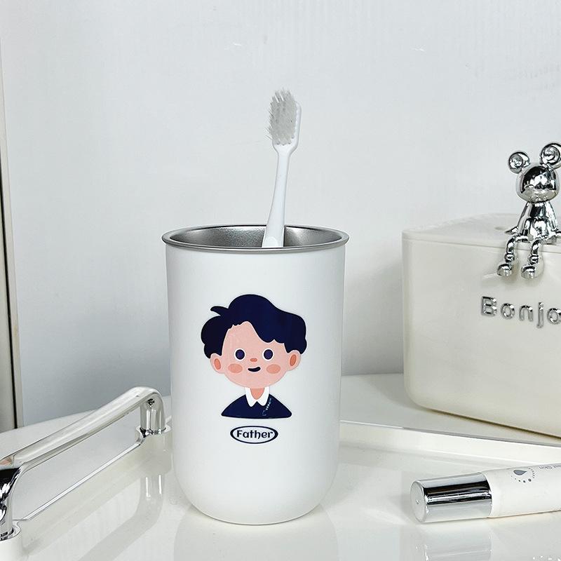 

Чашка из нержавеющей стали против плесени для зубных щеток и ополаскивателя - Устойчивая к пятнам, Утолщенная, Противоударная конструкция для семей 301-400ml