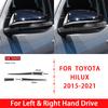 Carbon Fiber Stickers For Toyota Hilux 2015- Exterior Accessories Car Rearview Mirror Decoration Anti-Collision Protective
