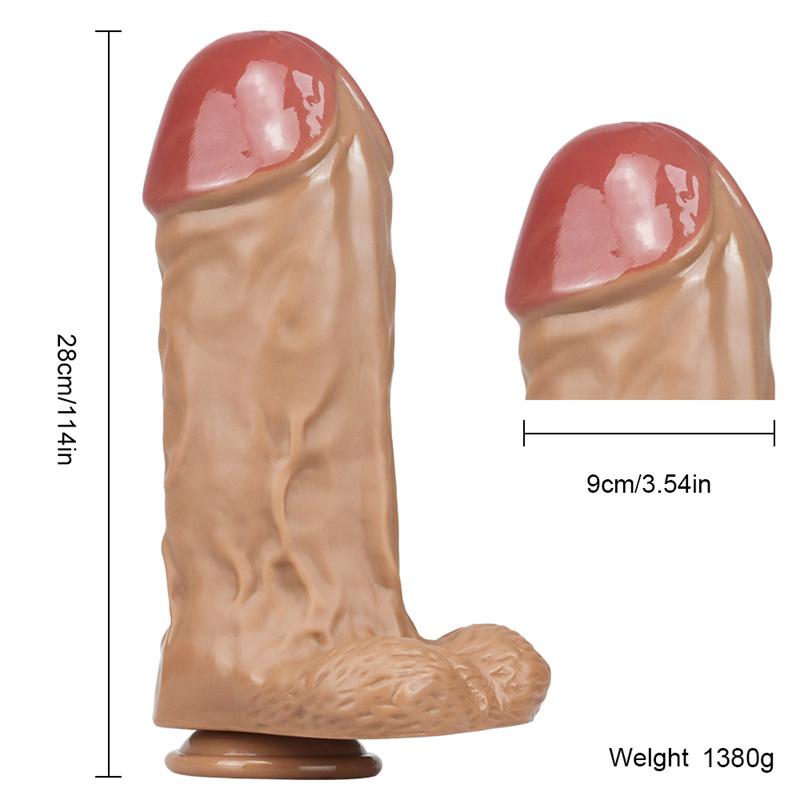 Female Masturbator Super Thick Simulation Dildo Big Stallion Fisting Butt Plug Adult Products
