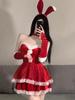 Christmas Cosplay Costumes Erotic New Year Dress for Couple Sexy Honeymoon Plus Lolita Chemise Exotic Role Playing Santa Apparel