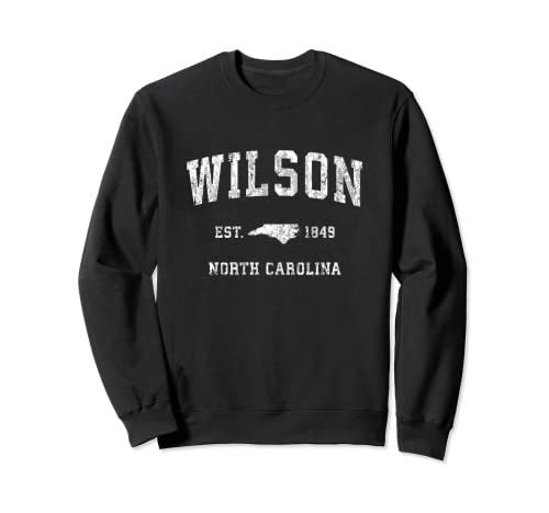 Свитшот Wilson North Carolina NC Винтажный Спортивный Дизайн