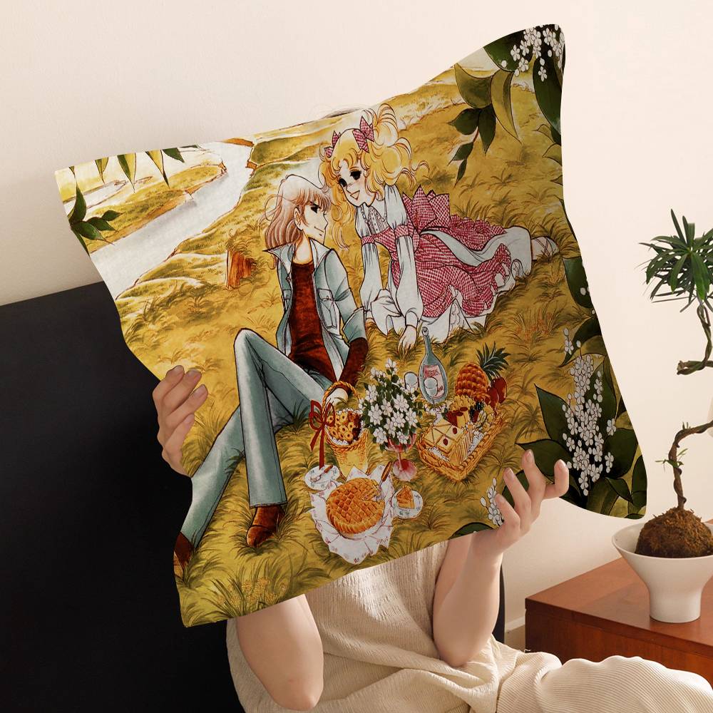 Cartoon Anime womens Candy Sweet pillow cover sofa cushion cover home room decoration children gift