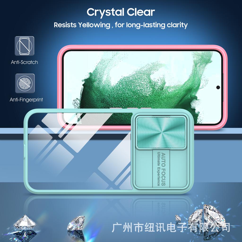 Ακρυλική θήκη κάμερας για Samsung Galaxy A55 A35 A25 A15 A05 A05S A54 A34 A24 A14 A53 A33 A23 A13 A52 S24 Ultra S23 FE S22 Διαφανής θήκη