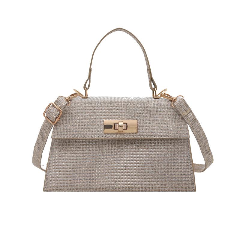 High-end Textured Handbag for Women's Bag, Fashionable and Versatile One-shoulder Crossbody Bag, Retro and Fashionable Small Square Bag