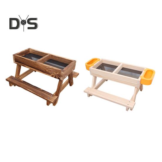 Chicken Picnic Table Handmade No Waste Chicken Feeder And Waterer Wooden Coop Feeder Accessories for Chicken Wildbird Duck Squirrel