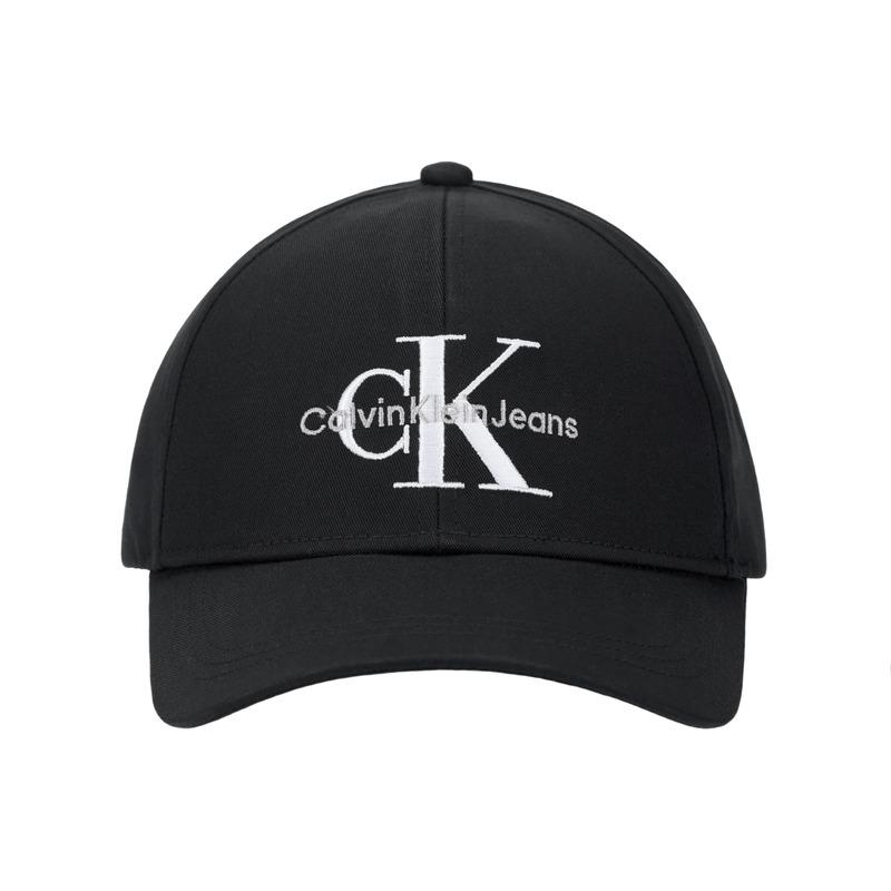 Calvin Klein Letter embroidery, organic cotton, peaked cap, same style for men and women, couple style, black K50K510061BDS