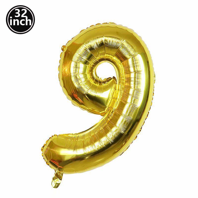 Multi Color Large Numbers 1 Balloon 32Inch 1 2 3 4 5 6 7 8 9 Birthday Ball Red Digit Bachelorette Balloons Figure Golob Balloons
