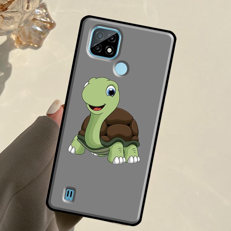 Cartoon Turtle For Realme 13 11 10 12 14 Pro Plus GT 5 6 6T GT7 Pro C67 C61 C53 C51 C21Y C25S C75 C55 Case