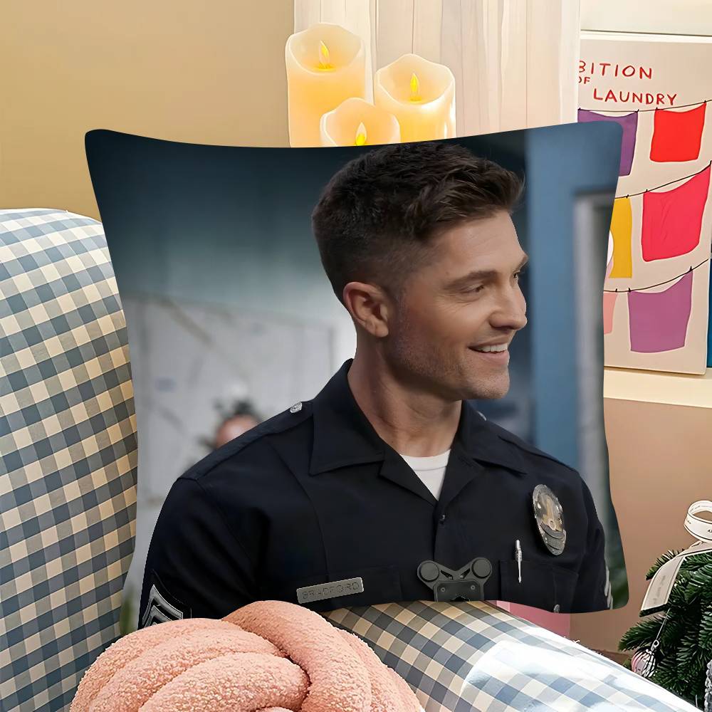 pc RRookie TTim Bradford Pillow Case Fashion Square Pillowcase Bedroom Sofa Room Ins Decoration Leisure
