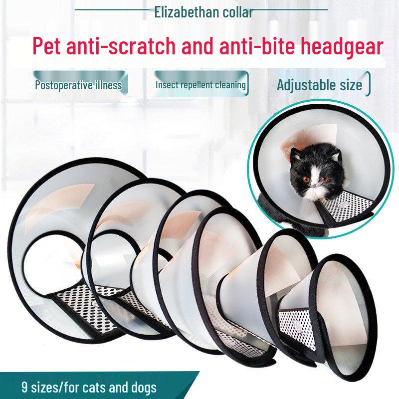 

Захисний комір для тварин після операції - Захист від подряпин/укусів для собак і кішок Size 7: Neck 15-18cm, Depth 8.5cm