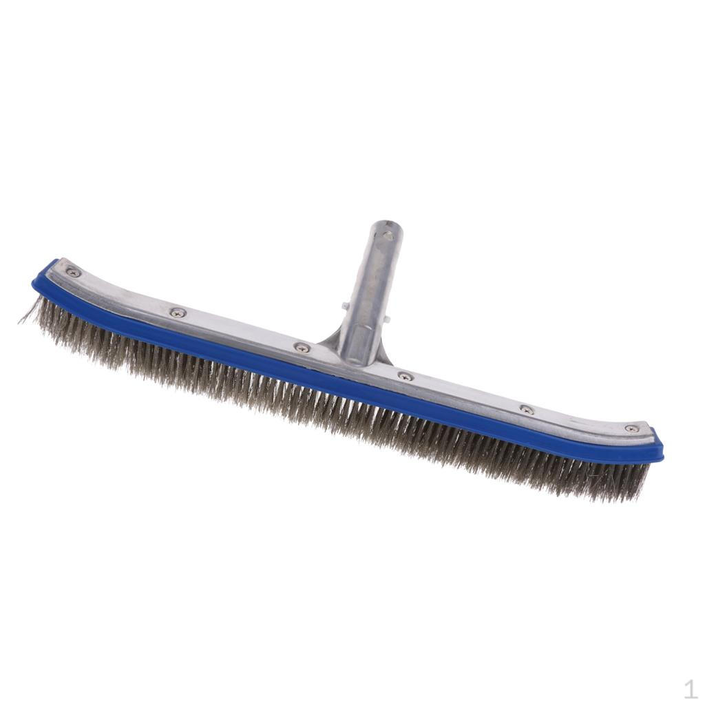 18inch PVC Plastic Brush Head for Swimming Pool/Pond/Hot Tub Cleaning, with Aluminum Clip Handle