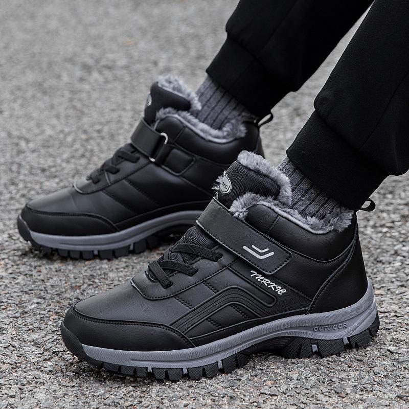 

Large size 48 elderly cotton shoes men s 47 velvet and cotton mother walking shoes middle-aged and elderly travel warm snow boots 35