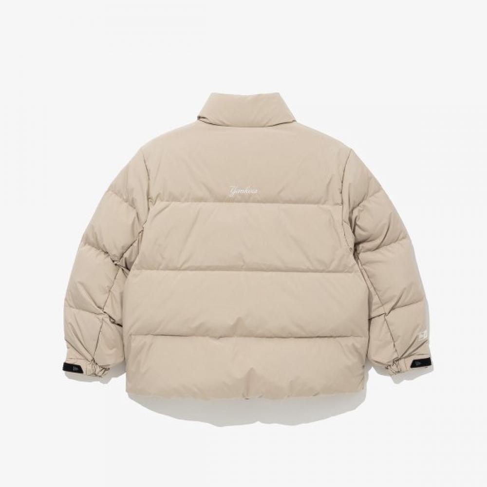 New Era Kids Mlb New York Yankees Duck Down Puffer Jacket Light Beige