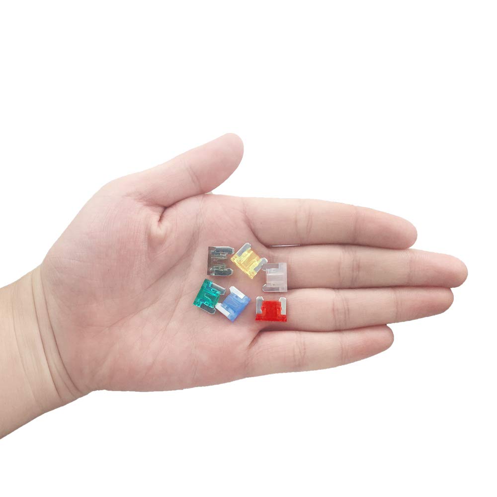 (60 Pcs) MCIGICM Low Profile Mini Fuse, 7A 10A 15A 20A 25A 30A ATM-LP Low Profile Fuse Assortment, 6 Values X 10 Pack