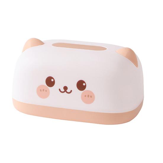 

Пылезащитная коробка для салфеток, большой диаметр, отверстие для бумаги, держатель для салфеток, милая мордочка животного, декоративный контейнер для гостиной, спальни розовый