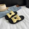 2025 Summer New Korean Version of Thick-soled One-word Slippers Women's Wear Casual and Comfortable Versatile Soft-soled Beach Sandals