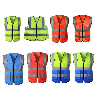 High Visibility Reflective Safety Vest Adjustable Reflective Security Vests Traffic Night Outdoor For Running Cycling Sports