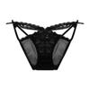 Seamless French Style Briefs Transparent Women Underwear Thin Strap Lace Flower Panties  Girl