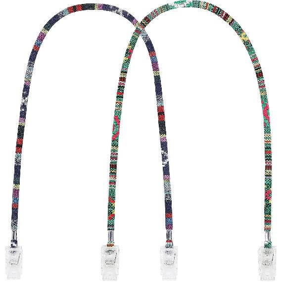 Bib Clip Napkin Clip Set for Adults, Reble Adult Folk Style Bib Clip with Soft Cotton Cord, Dining Assistance for Home Care, Seniors and Daily Meals