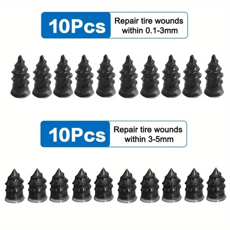 Universal vacuum tire repair nail kit, new rubber repair tool for universal inner tubes of automobiles and motorcycles parts