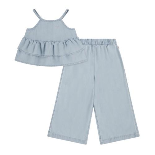 Levis Girls Denim Top And Trousers Set