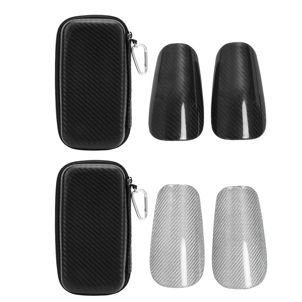 2 Pcs Soccer Shin Guard Super Lightweight High Strength Carbon Fiber EVA Foam Cushioning Football Sh