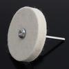 2 Inch T-shaped White Wool Polishing Wheel Mirror Polishing Buffer Cotton Pad