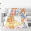 Custom Sofa Fleece S-Sabrina Carpenter Throw Blanket Warm Flannel Blankets For Bed Travel Sofa Bedspreads