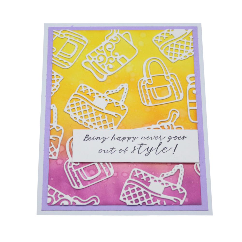 3 Women's Bags Frame Metal Silvery Stencil Embossing Cutting Dies For Diy Scrapbooking Paper Album Cards Making