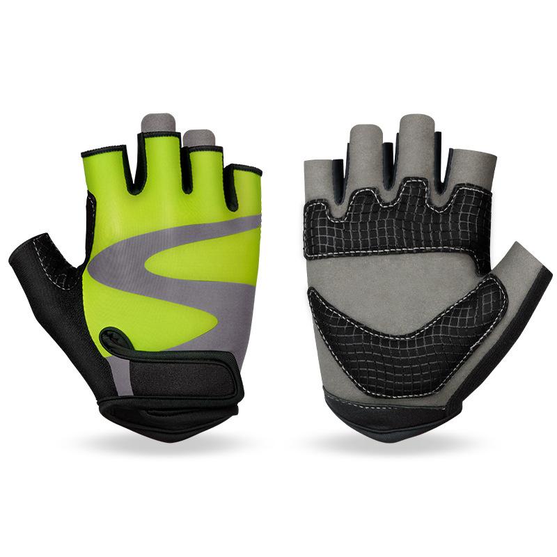 Outdoor Cycling Gloves Half Finger Anti Slip Shock Absorption Men and Women Road Bicycle Yoga Dumbbell Sports Fitness Gloves