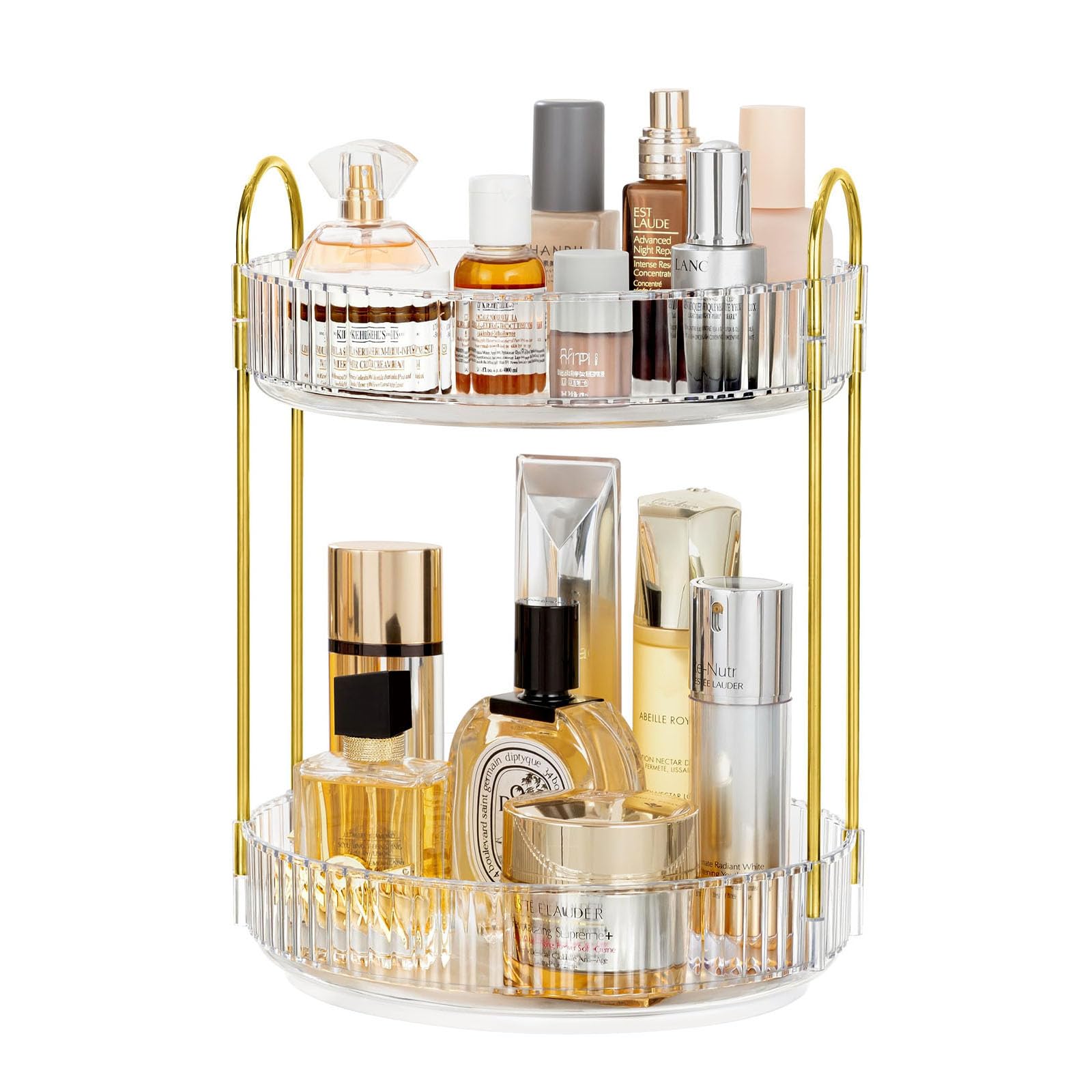 

Rotating Transparent Cosmetic Storage Small Large Vanity Storage Easy Multifunctional Cosmetic Storage 2 360° Box, Organizer, Capacity, Box,