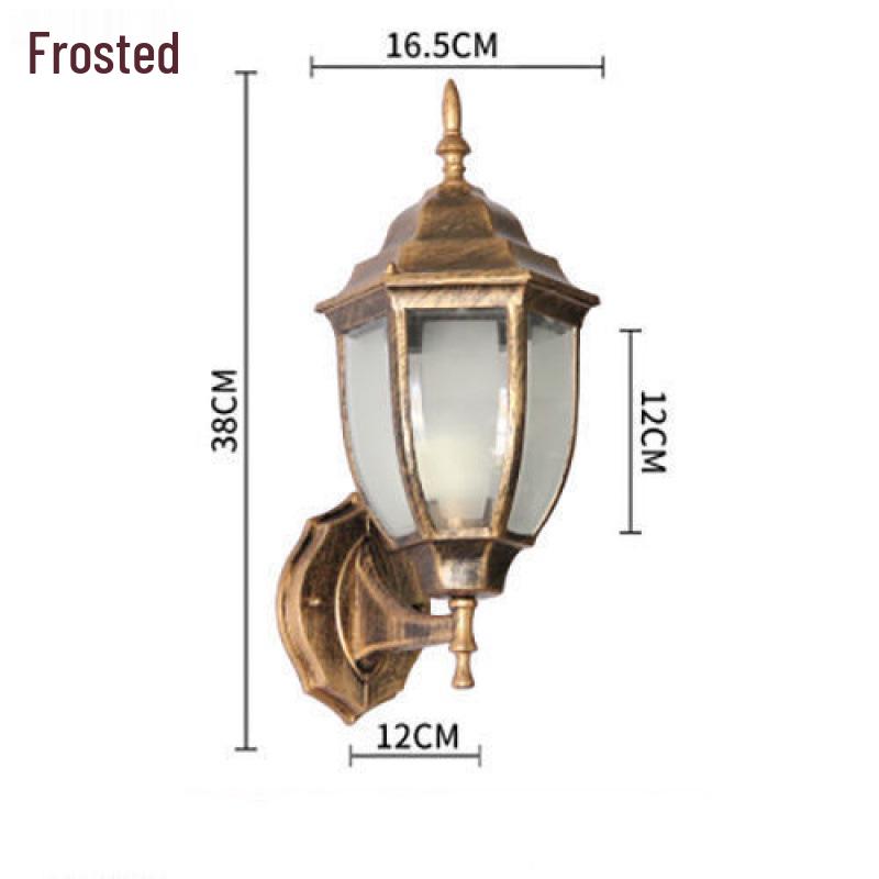 European Antique Modern Minimalist Waterproof LED Outdoor Wall Light for Courtyard and Landscape