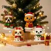 Unique Holiday Box Christmas Advent Calendar, 24 Day Countdown with 2D Flat Acrylic Tree Pendant Dog Pendants, Hanging Ornament Set for Lovers