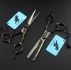 5.5" God Walker Hairdressing Scissors - Barber, Straight & Thinning Shears, Little Black.