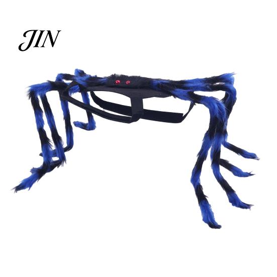 Fastener Buckle Pet Costume Halloween Spider for Dog Cat, Hairy Dress Up Outfit Party Accessory, Festival Pets