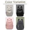 LASTOS Women's Lightweight, Small Backpack, Waterproof, Perfect for Commuting, Outdoor Activities, and School, Casual Style, Mini (Light Gray)