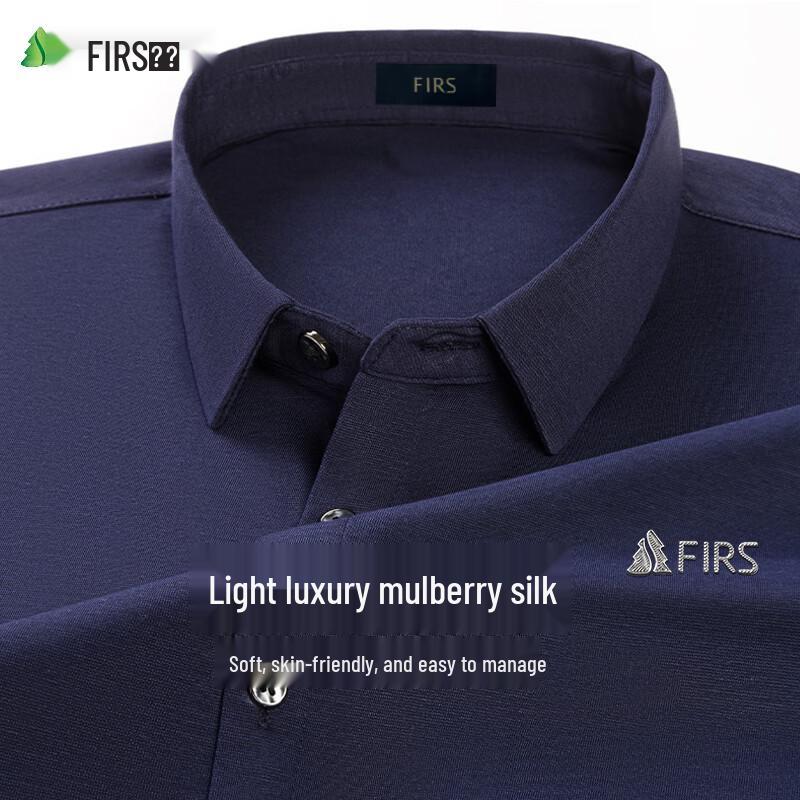 Shanshan Men s Silk Blend Long-Sleeve Shirt M