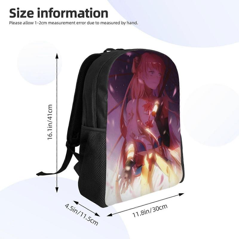 Kagura Anime Backpack Cartoon Travel Bags 3D Printed Casual Daypacks-SYS219