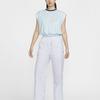 Nike Sportswear Collection Pullover Breathable Dopamine Oversized Crew Neck Sleeveless T-Shirt Women Tops Glacier-Blue FV7550-474