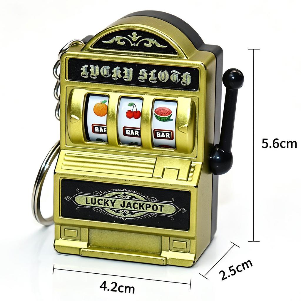 Retro Cross-Border Fruit Machine Spinner Keychain & Magnet
