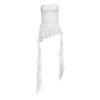 Sweet Irregular Ruffled Vest Spring Summer Cropped Tube Top Fashion Women's Vest Top  Beach