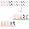 Medium Length Ballerina False Nail Square Head T-shape Nail Tips Fashion French Fake Nails  Women