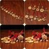 Gold Sand Zakiram Pendant: Wealth-Attracting Fortune Bag Keyring—Peace, Joy & Happiness Accessory