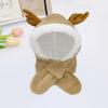Men's Fluffy Winter Pullover Hat with Face Mask, Warm Scarf, and Velvet Windproof Ear Protection