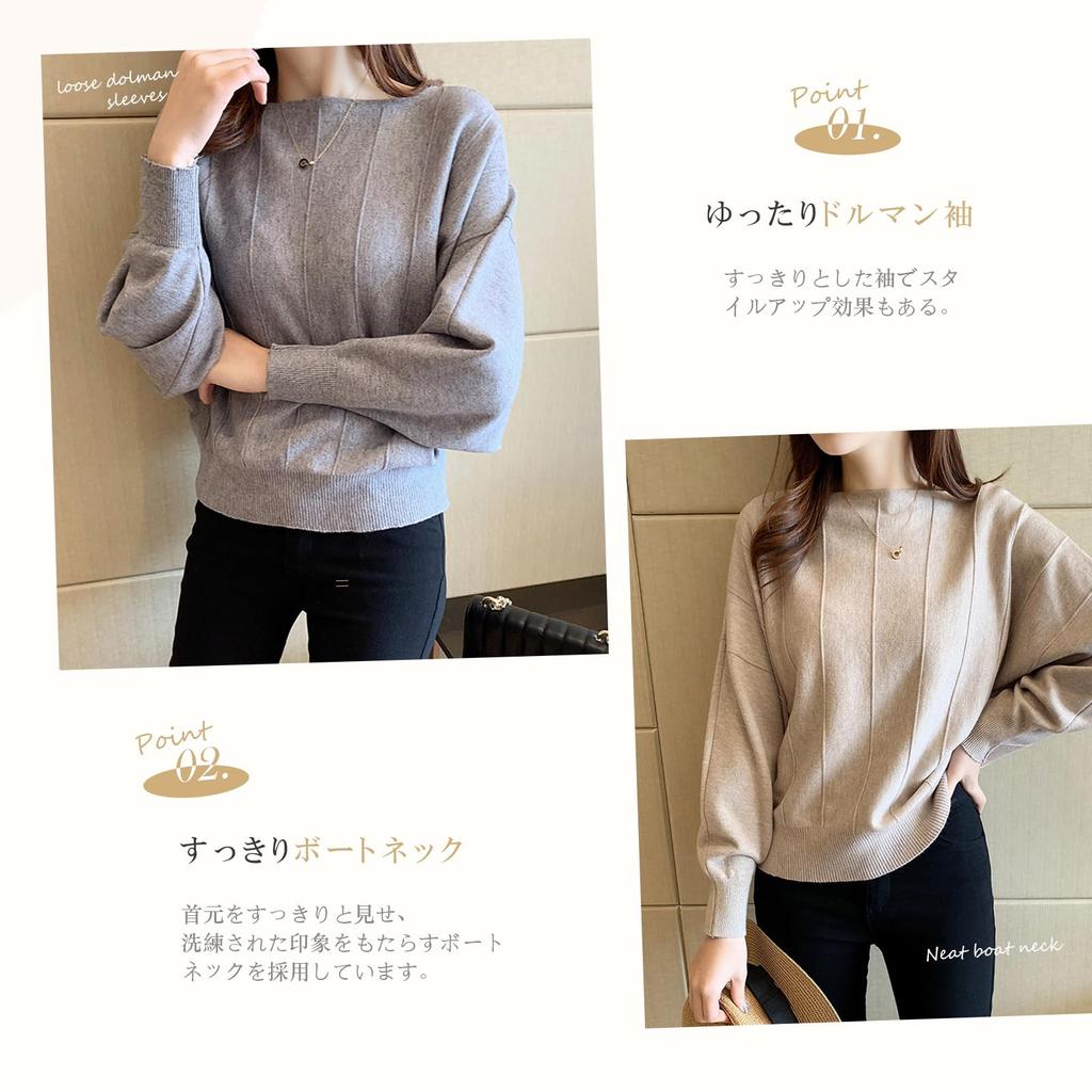 MEME XTRA Knit Long Dolman Boat Solid Ribbed Loose Plus Sizes Stretch Stylish for Autumn Women's Sweater, Sleeve, Sleeve, Neck, Color, Stretch, Fit,