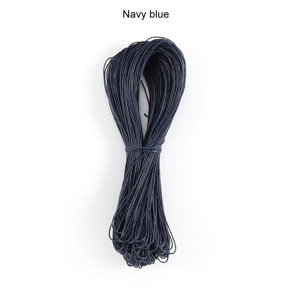 65m/Lot 1mm X 65m Polyester Braided Rope Bracelets Necklaces Beaded Cord Wax Wire for DIY Jewelry Making Findings Supplies Accessories