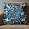 1 Pieces Christmas Patterned Throw Pillow Decorative Cushion Polyester pillowcase, sofa decorative cushion cov Headboard Pillow